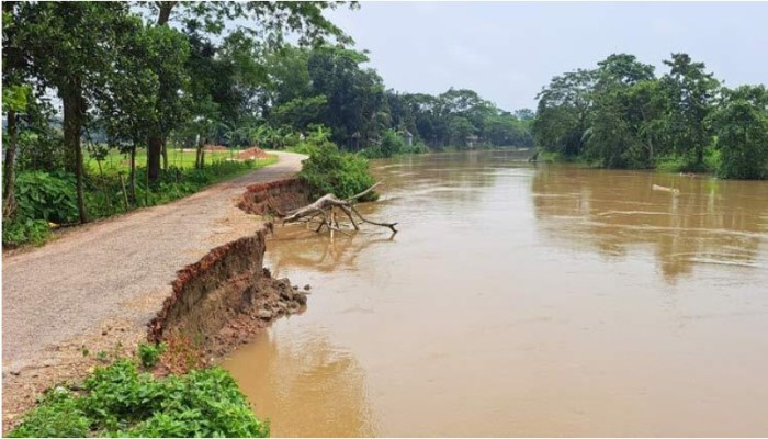 কংস নদীভাঙন, আতঙ্কে ২০ গ্রামের মানুষ
