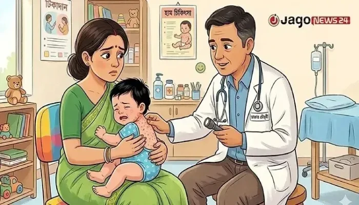 হামের উপসর্গ নিয়ে আরও চার শিশুর মৃত্যু