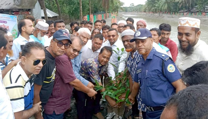 ​স্বনির্ভর খালের দুই পাড়ে বৃক্ষরোপণ কর্মসূচির উদ্বোধন