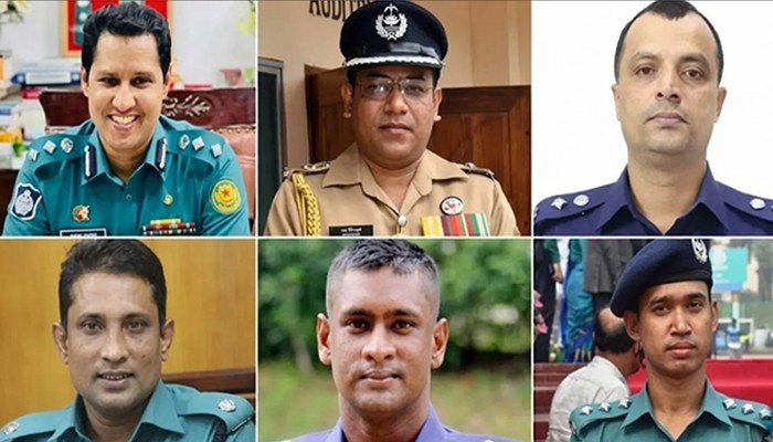 বিপ্লব-রুহানীসহ পুলিশের ছয় কর্মকর্তা বরখাস্ত