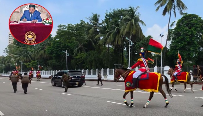 আনুষ্ঠানিকভাবে বিদায় নিলেন অস্থায়ী রাষ্ট্রপতি হাফিজ উদ্দিন আহমদ