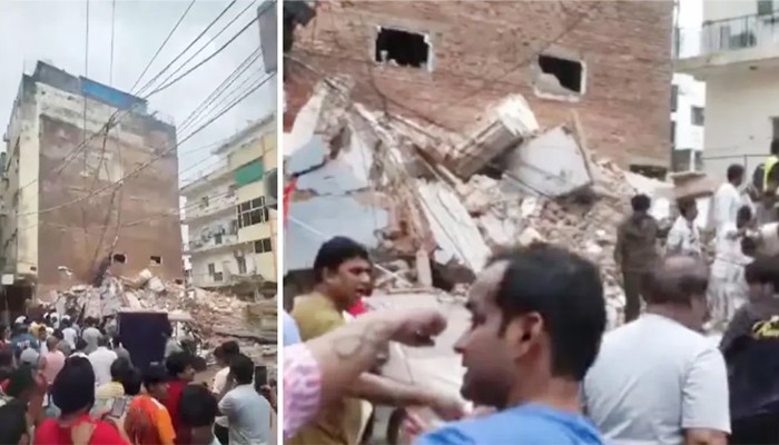 ​দিল্লিতে বহুতল ভবন ধস, বহু হতাহতের শঙ্কা