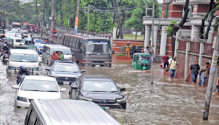 রাজধানীতে ৯ ঘণ্টায় ৪৯ মিলিমিটার বৃষ্টিপাত