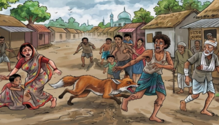 সুন্দরগঞ্জে শেয়ালের আক্রমণে আহত ৯