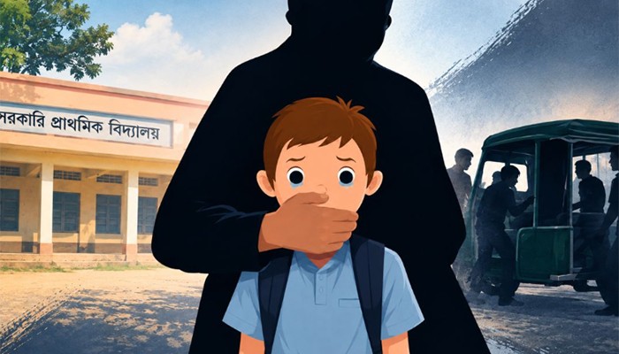 বগুড়ার শেরপুরে প্রাথমিক বিদ্যালয়ের ৯ শিশুকে জিম্মি