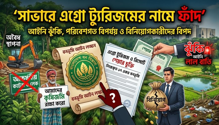 কৃষক উন্নয়নের দোহাই, বাস্তবে ভূমিহীন করার ছক: সাভারে বন বিট সংলগ্ন রিসোর্ট নিয়ে উদ্বেগ