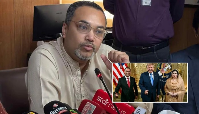 ট্রাম্প ও প্রধানমন্ত্রীর ছবি নিয়ে অশুভ প্রতিযোগিতা চলছে: মাহদী আমিন