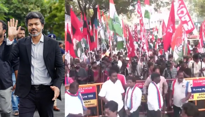 ইন্ডিয়া জোটের বিক্ষোভে যোগ দিলো থালাপতি বিজয়ের দল