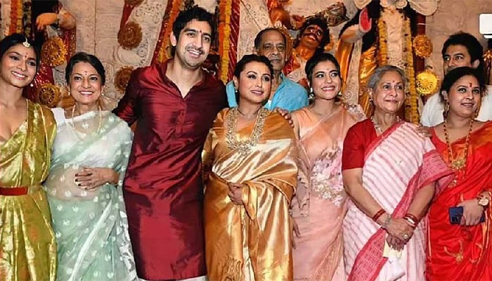 ​৭৮ বছরে মুখার্জি বাড়ির দুর্গাপূজা, তারকাদের মিলনমেলা